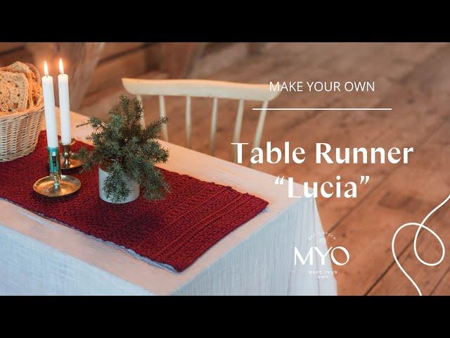 Crochet a Christmas Table Runner "Lucia" | Virka löparen "Lucia"