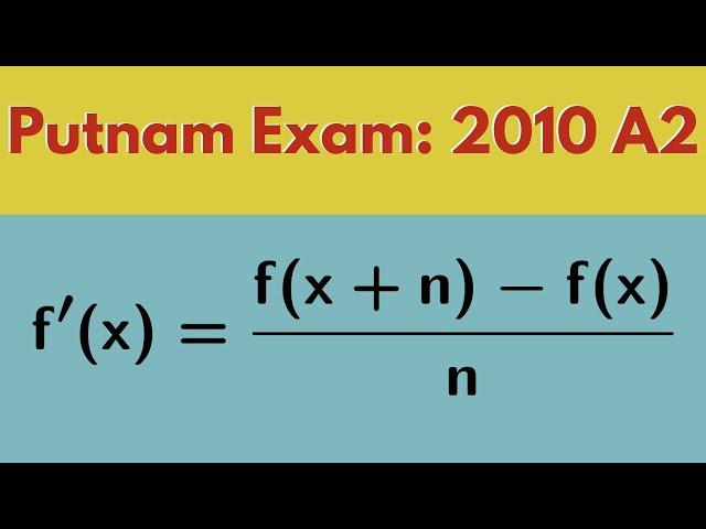 Putnam Exam | 2010: A2