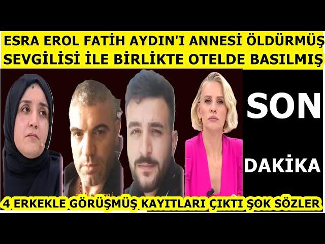 Esra Erol Fatih Aydın gerçekler açıklandı! Rabia Aydın yayını terk etti neler oldu kim napmış