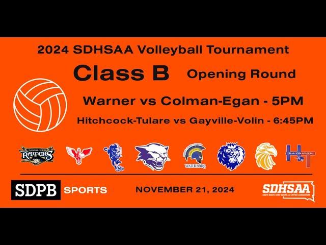 2024 SDHSAA Volleyball Championships Class B (Opening Round) | SDPB Sports