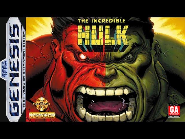 Incredible Hulk DX (Hack) [Sega Genesis] Red Hulk Gameplay