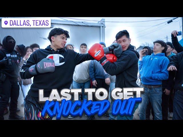 LAST TO GET KNOCKED OUT IN DALLAS TEXAS…