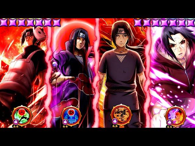All Itachi Uchiha Solo Gameplay - Naruto x Boruto Ninja Voltage