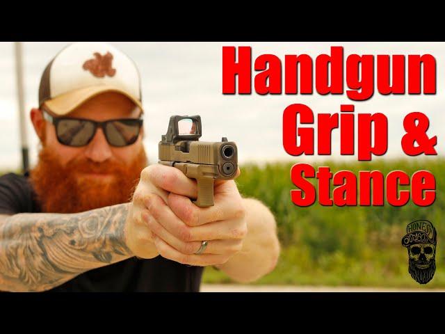 How To Shoot A Handgun Correctly: Grip, Stance, & Fixing Limp Wristing