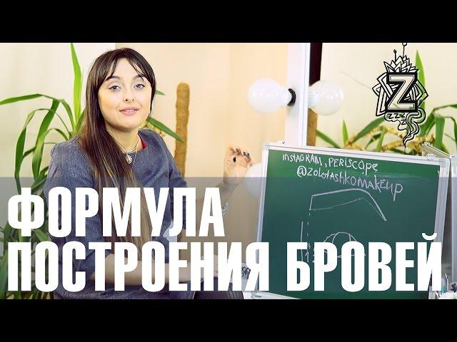 Как корректировать брови. Формула построения бровей от Татьяны Золоташко.