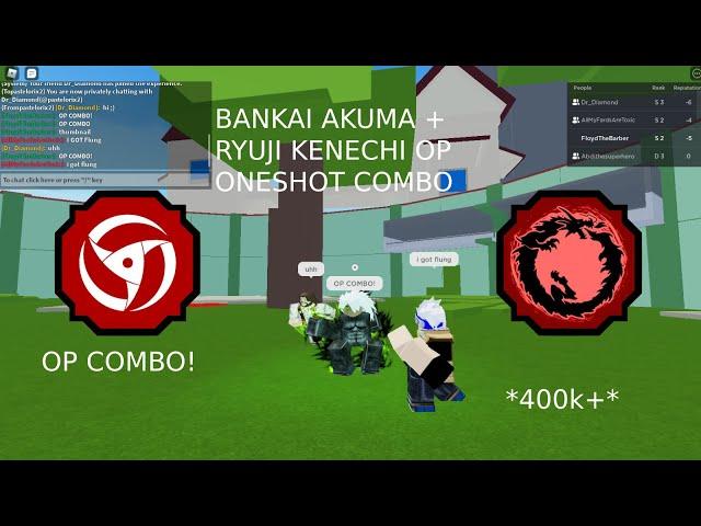 BANKAI AKUMA + RYUJI KENECHI OP ONESHOT COMBO | Shindo Life Roblox