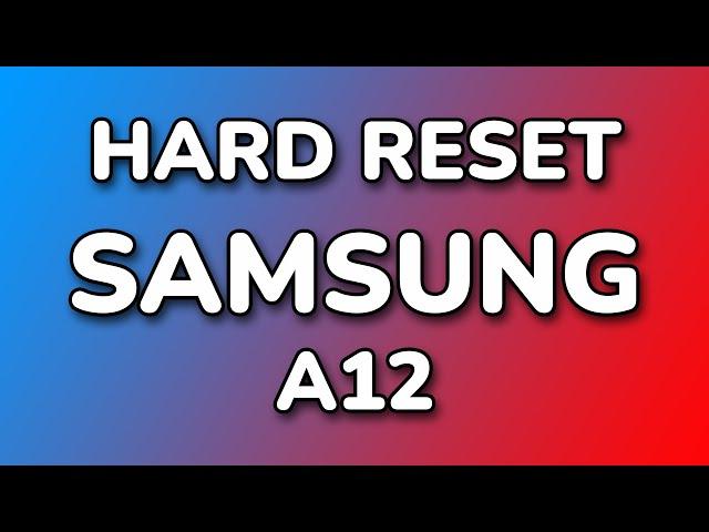 Hardreset Samsung A12 как сделать сброс до заводских настроек  а12 хард ресет