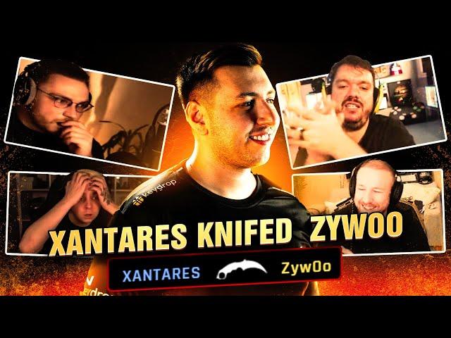 CASTERS REACT TO XANTARES KNIFED ZywOo! WE HAVE XANTARES MOMENTS!