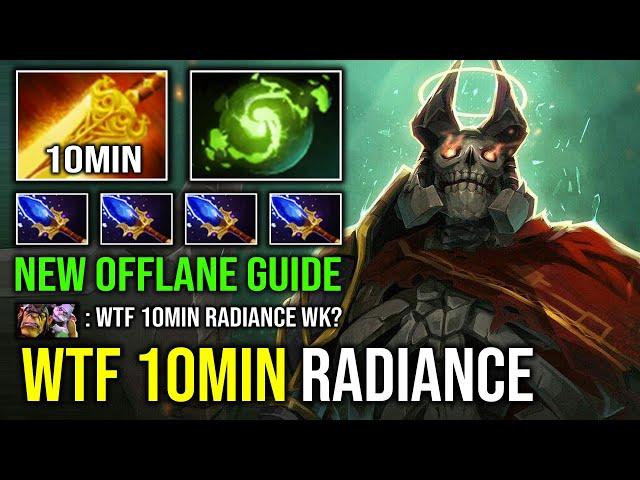 How to Offlane Carry Wraith King with 10Min Radiance Unkillable Refresher Reincarnation Dota 2