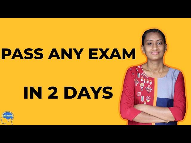 Easy tips to pass any University exam in 2 days!