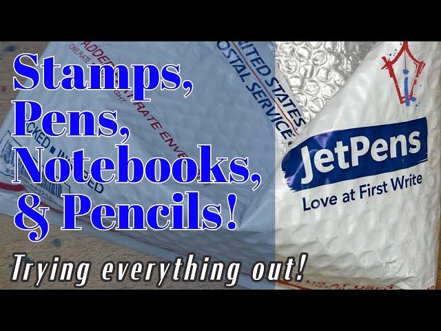 Unbox Some Stuff from JetPens with me! Notebooks! Pens! Stamps! Even Graphite!