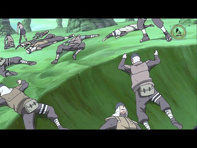 Second Mizukage deals a single hit and kills all the Ninja on the desert