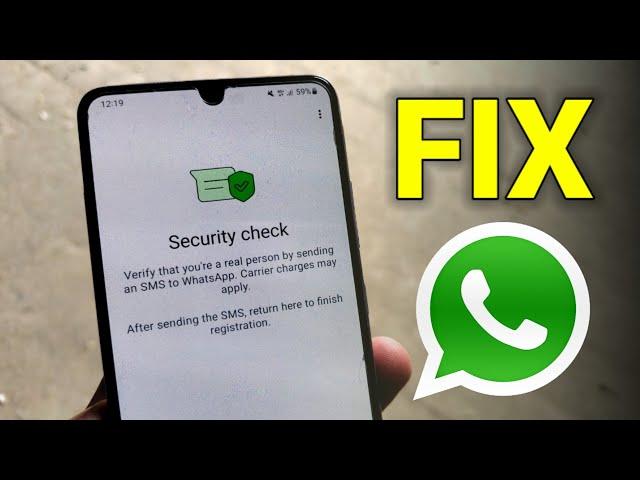 Security check Verify that you're a real person by sending an SMS to WhatsApp