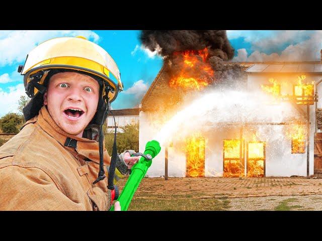 Becoming a FIRE FIGHTER For 24 HOURS!