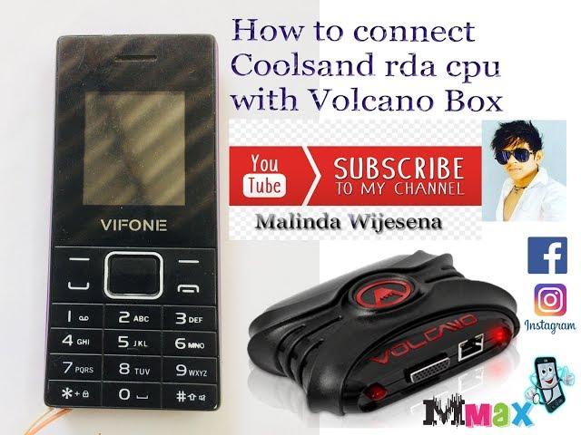 How To unlock pin lock/all china mobile/RDA cpu by Volcano Box