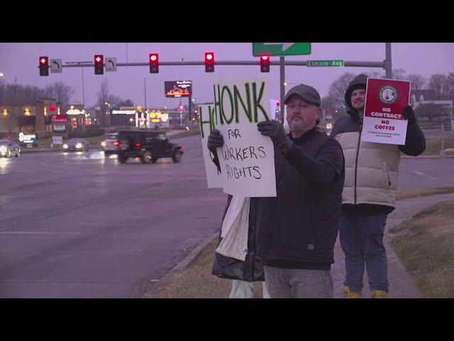 Unionized Starbucks workers in Davenport join nationwide strike