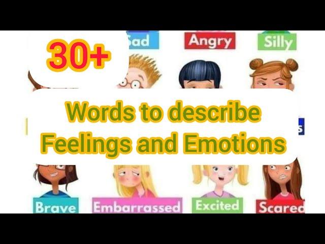 Feelings and Emotions vocabulary| List of feelings and emotions|Feelings and Emotions with pictures