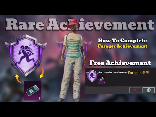 How To Complete ( Forager ) Achievement | Rare Achievement Ever in Pubg & Bgmi |