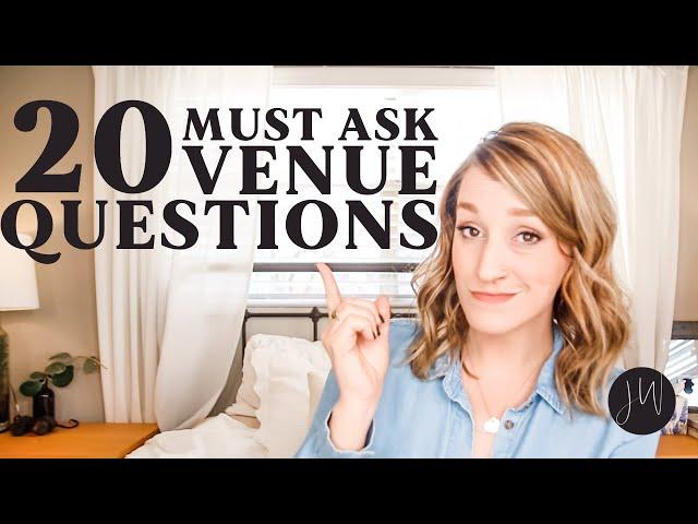  DO NOT Go to a Venue WITHOUT THIS | 20 MUST ASK Venue Questions