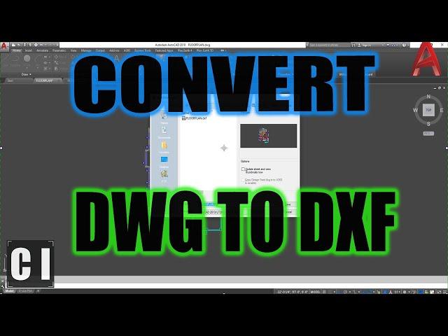 AutoCAD How to Convert DWG to DXF - Export DXFs and Open them | 2 Minute Tuesday