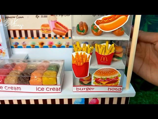 Miniatur Warung Es Krim dan Makanan Cepat Saji