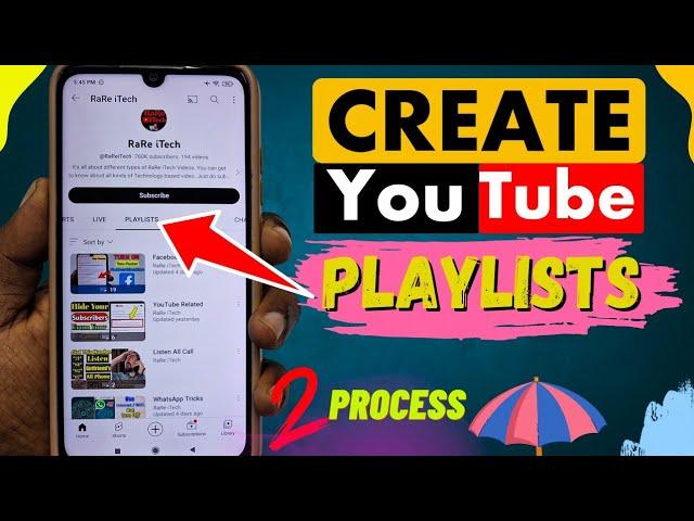 How to create Playlist on YouTube channel 2025 | New Update