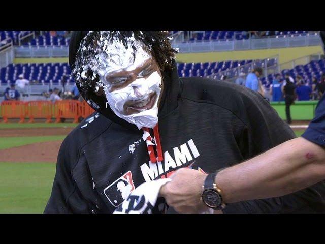 LAD@MIA: Urena on dominant performance, gets pied