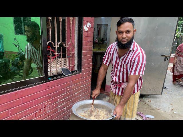 গরু গোস্ত দিয়ে বিরিয়ানি রান্না হল সবাই অনেক মজা করে খেলাম | Bangladeshi Bikrampur Vlogger ￼