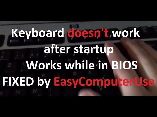 Keyboard doesn't work after startup - Works while in BIOS | FIXED by ECU