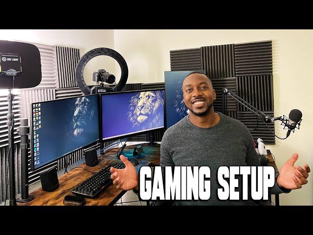 My 2021 Gaming Setup • Room Tour Before I Move! [PS5 & PC]