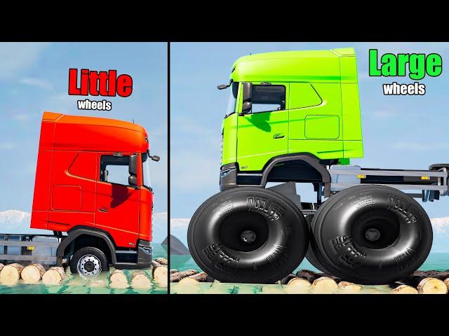 Large vs Little Wheels #34 - Beamng drive