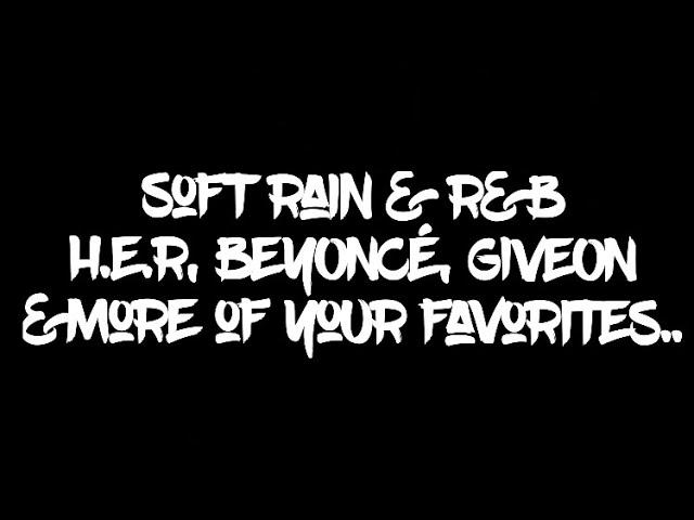 Sleep Instantly w/Soft Rain & R&B, H.E.R, BEYONCE..3hrs*UltraClear*Sound for Dark Screen Relaxation