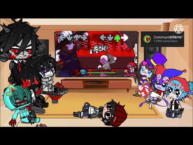 Fandoms React to Madness Combat Fnf Mods Part 2/3 (Gacha Club)