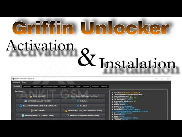 Griffin Unlocker Licence Activation And Installation Step by Step #ankitgsm