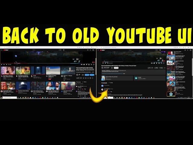 I hate the new YouTube Ui/Layout - Here's how i fixed it (back to old layout)