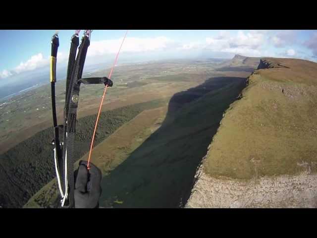 Paragliding Ben Bulben, Ireland, November 2011