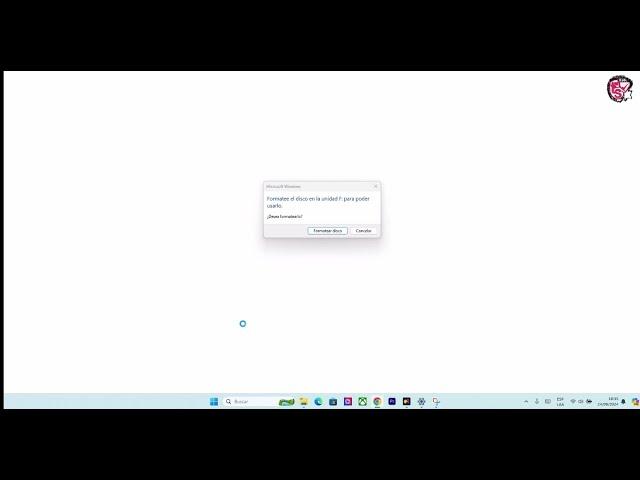 Formatee el disco en la unidad para poder usarlo | Solucion