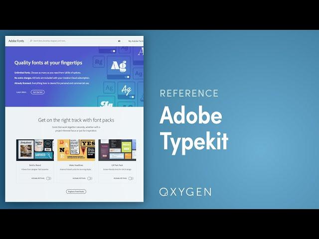 How To Use Adobe Typekit Fonts With Oxygen