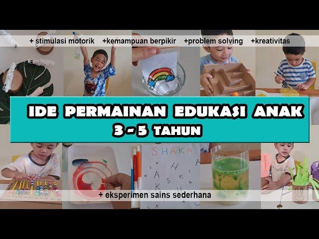 IDE PERMAINAN EDUKASI ANAK DIRUMAH II MAINAN EDUKASI ANAK 3 TAHUN KEATAS