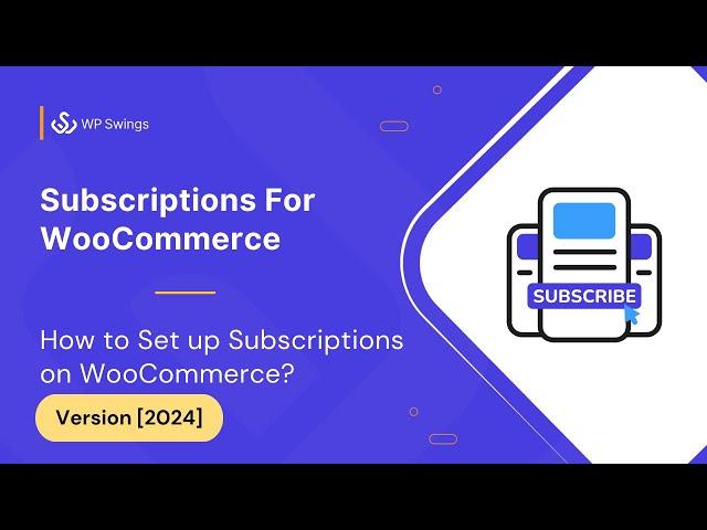 FREE WooCommerce Subscription Plugin  | How to Setup subscription Product in WooCommerce | 2024