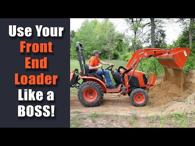 #53 How to grade dirt with your front end loader and compact tractor