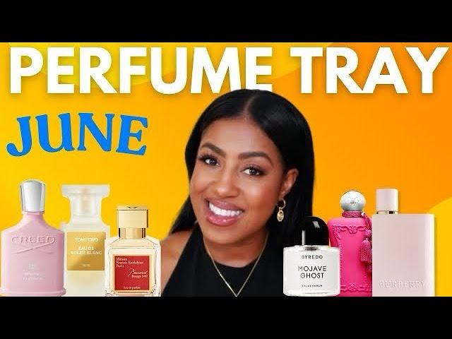 PERFUME TRAY WHAT FRAGRANCE  COMBOS I'M WEARING| BEST PERFUMES FOR HOT WEATHER