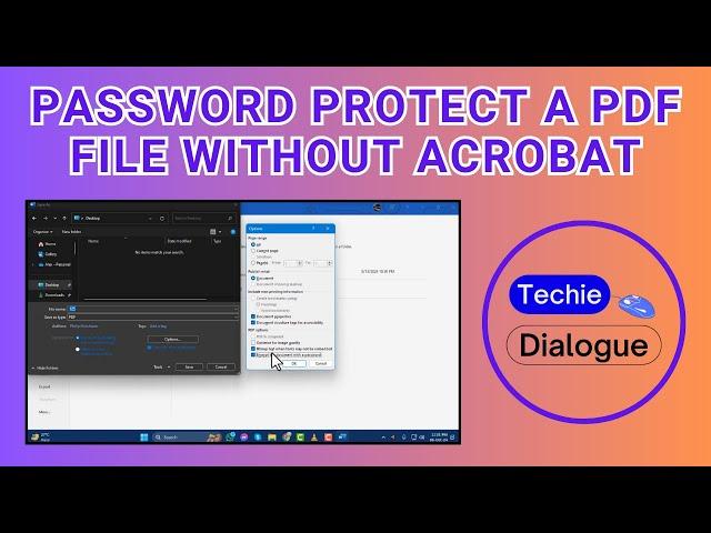 How To Password Protect a PDF File Without Acrobat