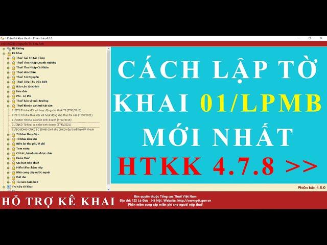 Hướng dẫn lập tờ khai môn bài chuẩn nhất trên HTKK cho trụ sở, chi nhánh, địa điểm | Mr Kim Cương