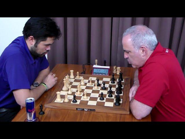 Hikaru Nakamura vs Garry Kasparov - St Louis Blitz 2017