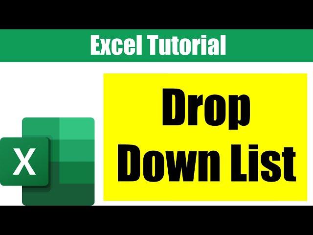 How to Create a Drop Down List from a List in Excel | EXCEL TUTORIAL