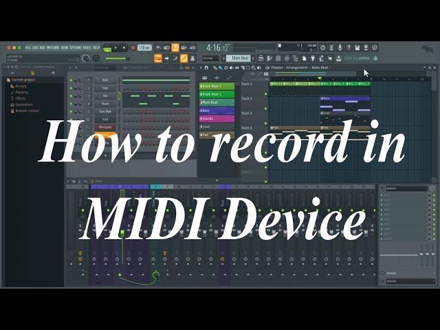 FL Studio: How to record in MIDI