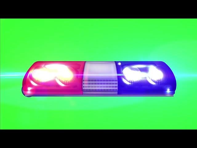 Police car lightning green screen video HD footage for free download @vfxtools