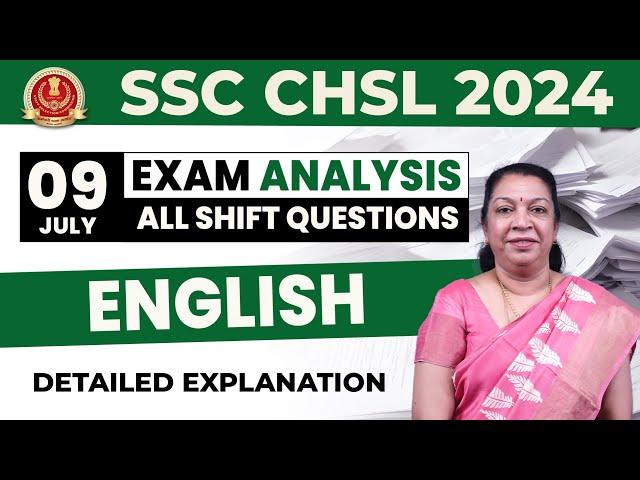 SSC CHSL EXAM ANALYSIS - JULY 9 | ALL SHIFT | PRIYA KRISHNAN | Veranda RACE