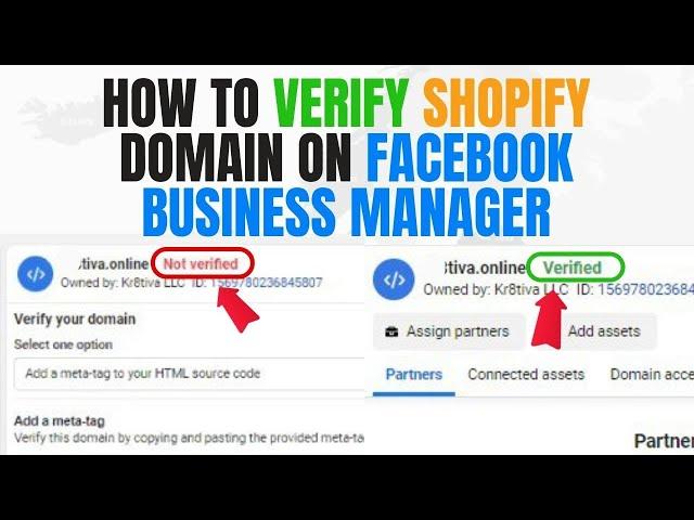 How to verify Shopify domain on Facebook business manager